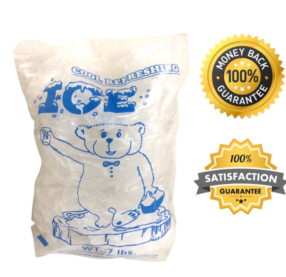 AquaNation - 7lbs BPA Free FDA Food Grade Safe Plastic Ice Bags - AquaNation™ 