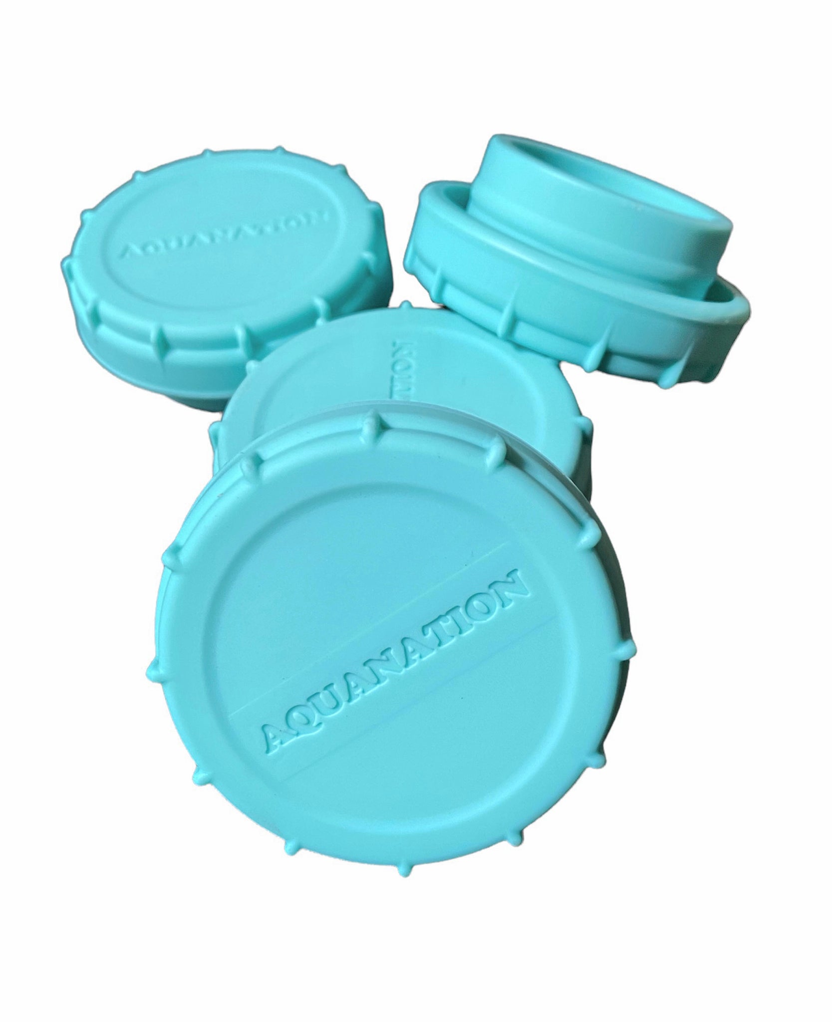 55mm Water Bottle Silicone Snap on Dew Cap Pack of 4 AquaNation