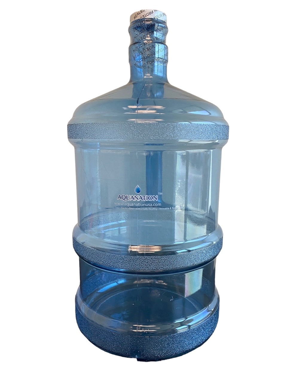 AquaNation 3 Gallon Tall Reusable Food Grade Plastic Water Bottle