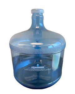 AquaNation 3 Gallon Stubby Reusable Food Grade Plastic Water Bottle Jug Gallon Container Canteen With Snap on Lid - (Made in USA) - AquaNation™ 
