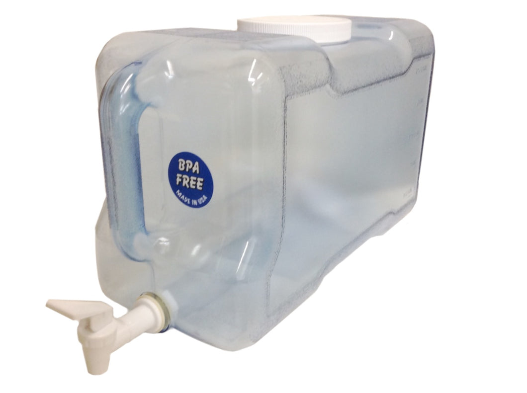 AquaNation 2 Gallon Refrigerator Reusable BPA-Free FDA Food Grade Tritan Plastic Water Bottle With Spigot Faucet - (Made in USA) - AquaNation™ 