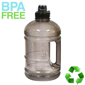 AquaNation 1/2 Gallon PopUp Lid Sports Water Bottle Jug  - Black - AquaNation™ 