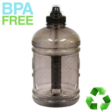 Load image into Gallery viewer, AquaNation 1/2 Gallon PopUp Lid Sports Water Bottle Jug  - Black - AquaNation™ 