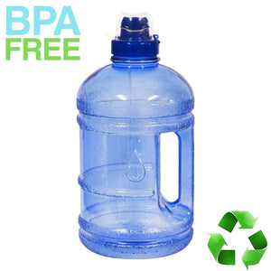 AquaNation 1/2 Gallon PopUp Lid Sports Water Bottle Jug  - Blue - AquaNation™ 
