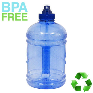 AquaNation 1/2 Gallon PopUp Lid Sports Water Bottle Jug  - Blue - AquaNation™ 