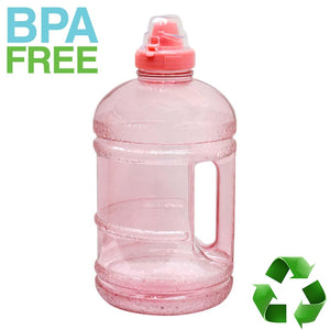 AquaNation 1/2 Gallon PopUp Lid Sports Water Bottle Jug  - Pink - AquaNation™ 