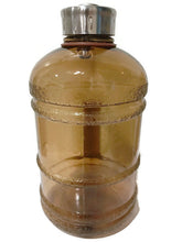 Load image into Gallery viewer, AquaNation 1/2 Gallon Stainless Steel Lid Sports Water Bottle Jug  - Brown - AquaNation™ 