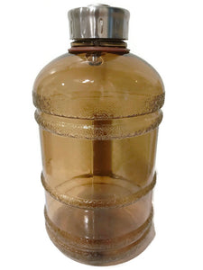 AquaNation 1/2 Gallon Stainless Steel Lid Sports Water Bottle Jug  - Brown - AquaNation™ 