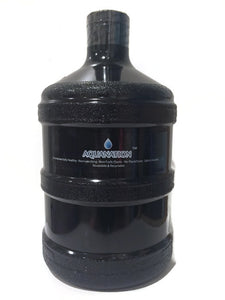 1 Gallon BPA FREE Reusable Plastic Drinking Water Bottle Container - Solid Black - AquaNation™ 