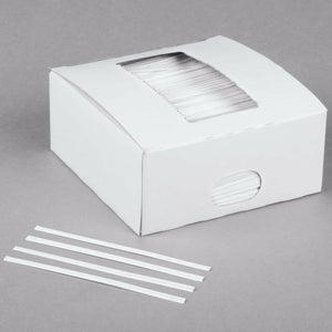 2000 Pieces Twist Ties 4" Length Paper Coated No Rip Cellophane Twist Ties For General Use - White - AquaNation™ 